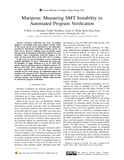Zhou-2023-Mariposa Measuring SMT Instability in Automated Program Verific...-vor.pdf.jpg